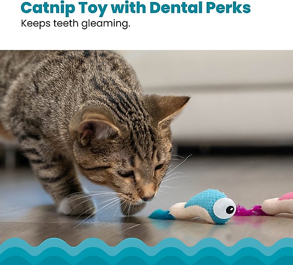 Show full view: Catstages Dental Shrimpies Cat Chew Toy with Catnip, 2 count slide 2 of 11