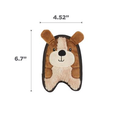 Show full view: Outward Hound Durablez Puppy Tough Plush Dog Toy, Brown, X-Small slide 7 of 10