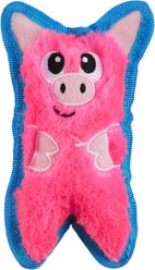 Outward Hound Durablez Minis Pig Tough Squeaky Dog Plush Toy, Pink, X-Small