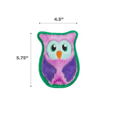 Show full view: Outward Hound Durablez Owl Tough Plush Dog Toy, Purple, X-Small slide 6 of 9