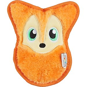 Outward Hound Durablez Minis Fox Tough Squeaky Dog Plush Toy, Orange, X-Small