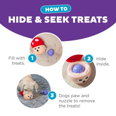 Show full view: Nina Ottosson by Outward Hound Snack Palz Interactive Plush Puzzle Dog Toy slide 4 of 11