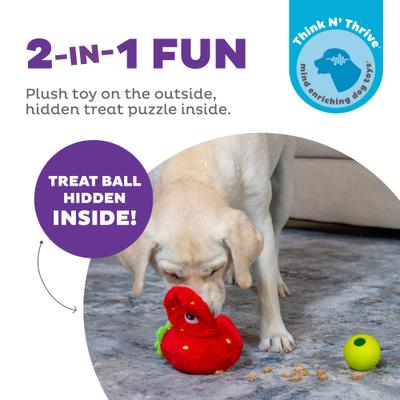 Show full view: Nina Ottosson by Outward Hound Fruity Findz Interactive Plush Puzzle Dog Toy slide 2 of 9