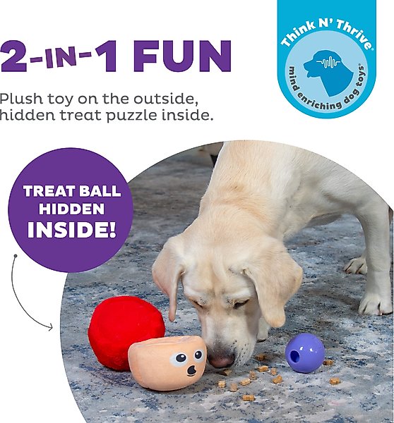 Show full view: Nina Ottosson by Outward Hound Snack Palz Interactive Plush Puzzle Dog Toy slide 2 of 11