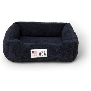 Barefoot Dreams CozyChic Team USA Dog Bed, Indigo, Medium