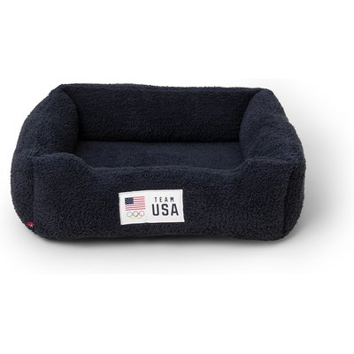 Barefoot Dreams Barefoot Dreams CozyChic Team USA Dog Bed, Indigo, Small