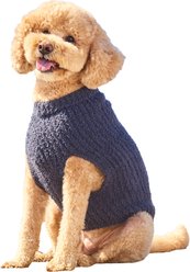 Barefoot Dreams CozyChic Ribbed Dog Sweater, Slate Blue, Small