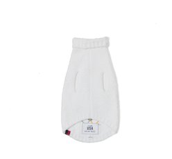 Barefoot Dreams CozyChic Team USA Flag Olympic Ring Dog Sweater, Pearl Multi, Small slide 2 of 2