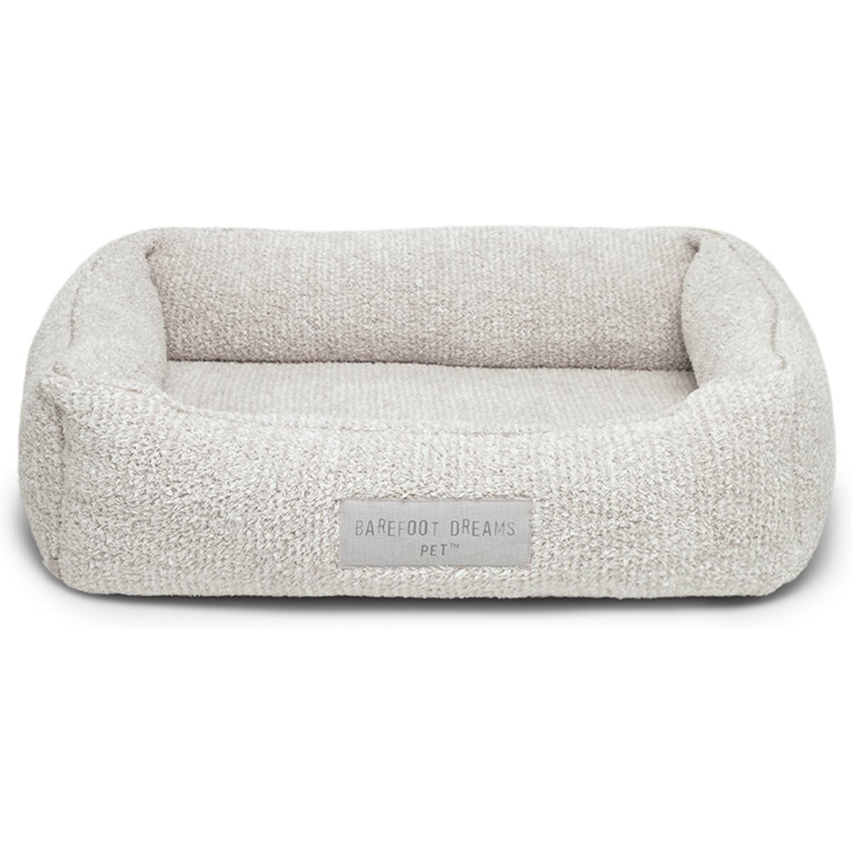 Barefoot Dreams CozyChic Dog Bed, Pearl/Silver, Small