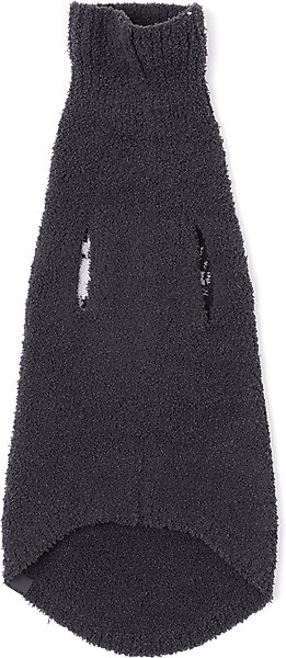 Show full view: Barefoot Dreams CozyChic Skull Dog Sweater, Carbon/Almond, X-Large slide 2 of 3