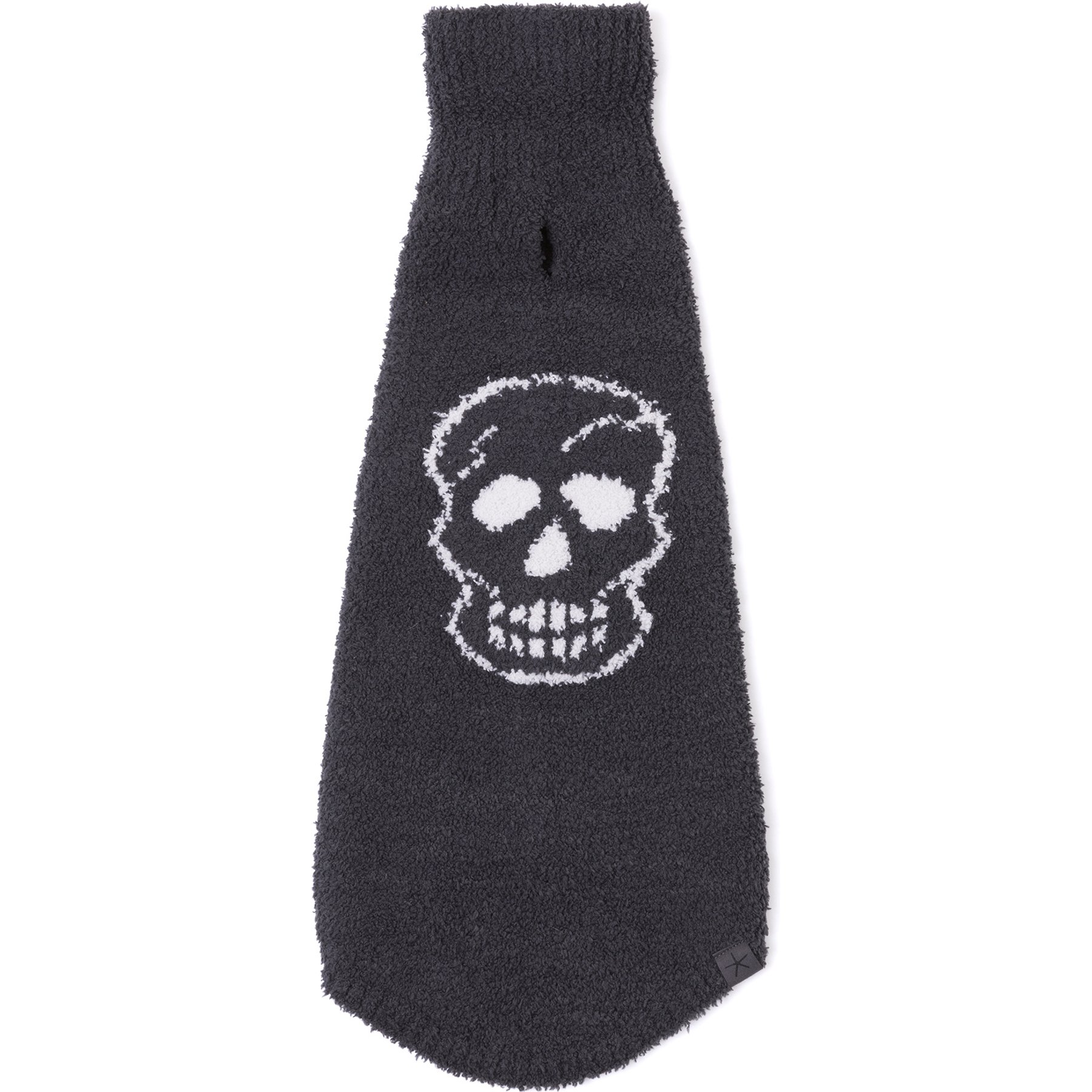 Barefoot Dreams CozyChic Skull Dog Sweater, Carbon/Almond, Small