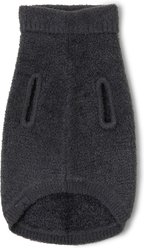 Barefoot Dreams CozyChic Lite Malibu Dog Sweater, Carbon/Black, Small slide 2 of 2