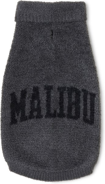 Show full view: Barefoot Dreams CozyChic Lite Malibu Dog Sweater, Carbon/Black, X-Large slide 1 of 2