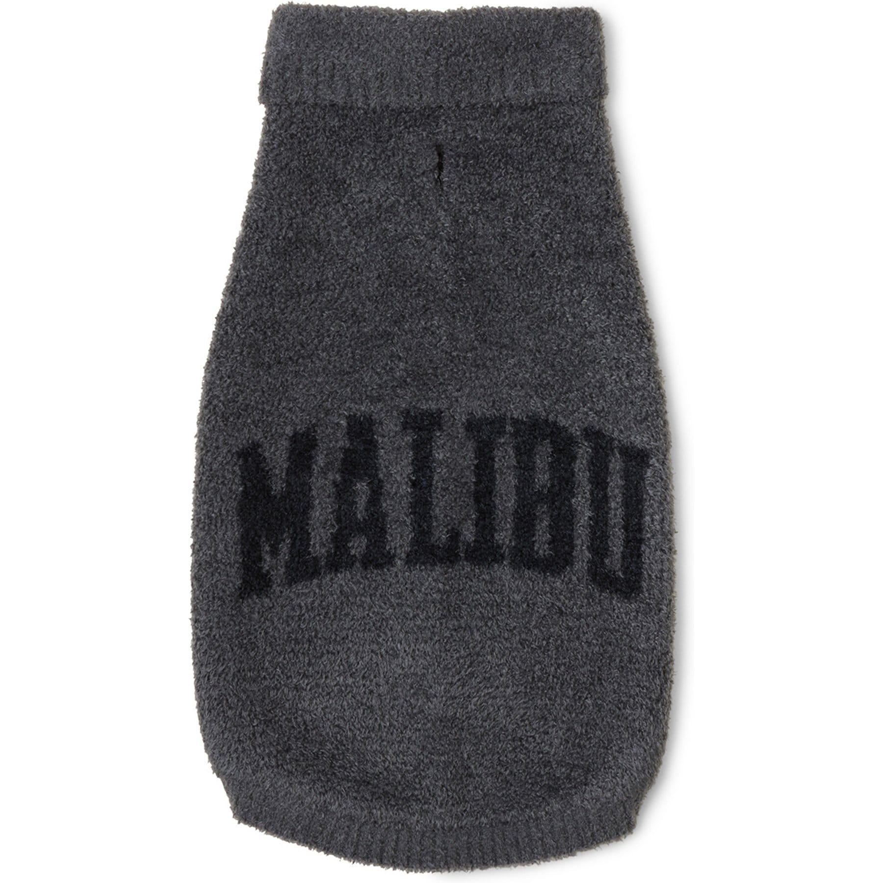 Barefoot Dreams CozyChic Lite Malibu Dog Sweater, Carbon/Black, X-Large