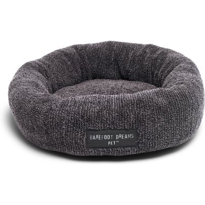Barefoot Dreams Barefoot Dreams CozyChic Round Dog Bed, Carbon/Black, Small