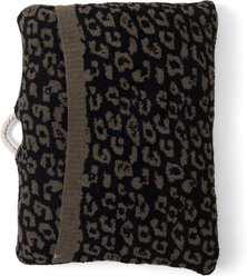 Barefoot Dreams CozyChic Barefoot in the Wild Dog Bed, Thyme/Black, Medium slide 2 of 2