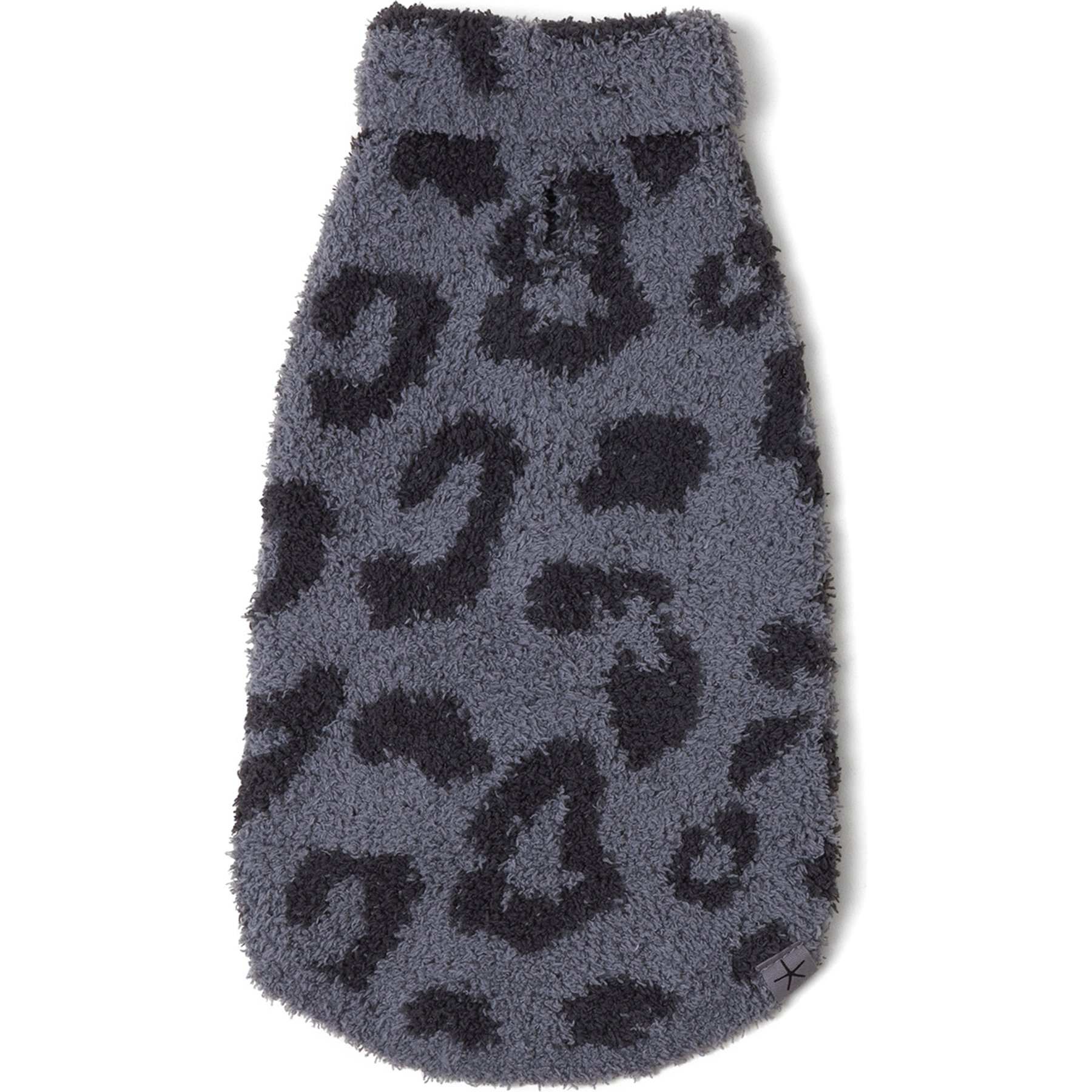 Barefoot Dreams CozyChic Barefoot in the Wild Dog Sweater, Graphite/Carbon, X-Small