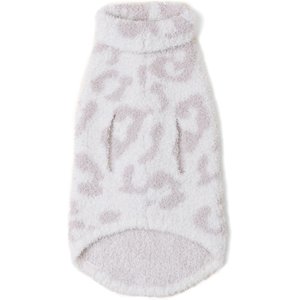 Barefoot Dreams CozyChic Barefoot in the Wild Dog Sweater, Cream/Stone, Small