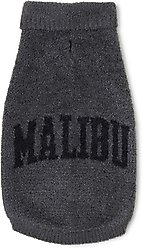 Barefoot Dreams CozyChic Lite Malibu Dog Sweater, Carbon/Black, 3X-Large