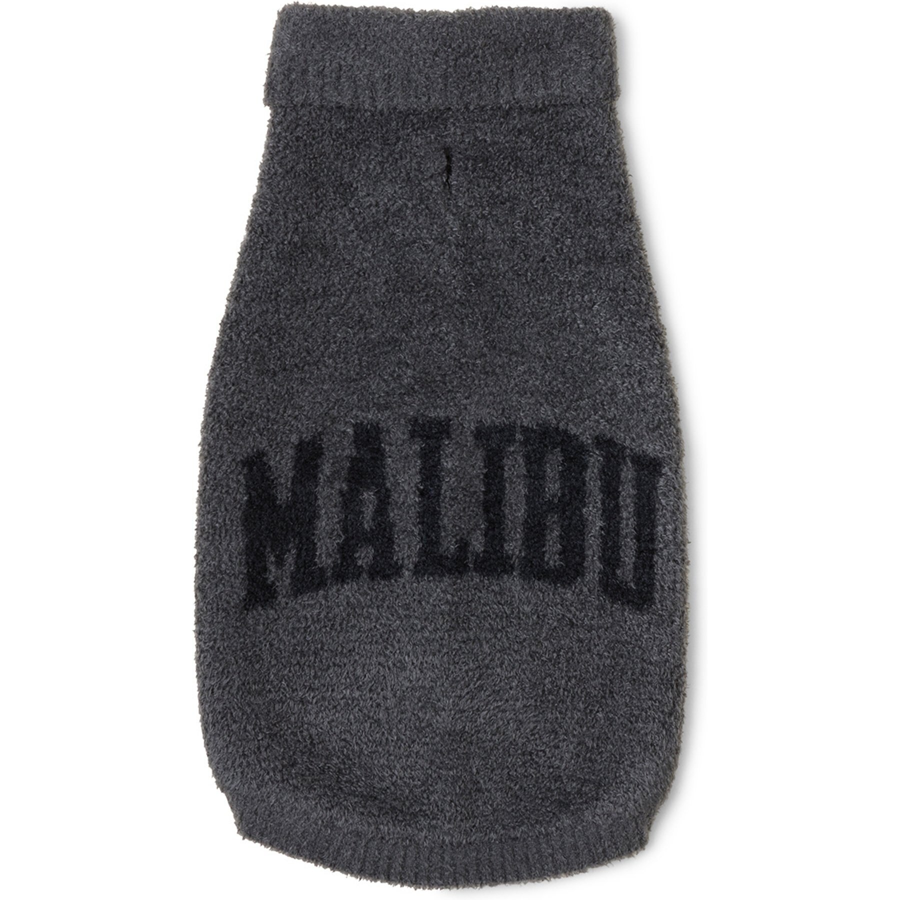 Barefoot Dreams CozyChic Lite Malibu Dog Sweater, Carbon/Black, XX-Large