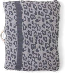 Barefoot Dreams CozyChic Barefoot in the Wild Dog Bed, Linen/Graphite, Large