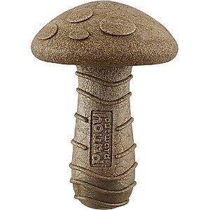 Outward Hound Dogwood Mushroom Peanut Butter Scented Tough Dog Chew Toy, Medium