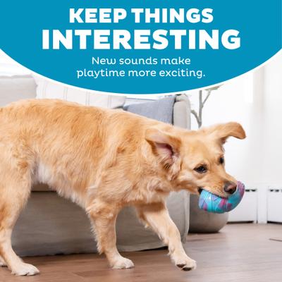 Show full view: Outward Hound Grunt N Punt Football Dog Toy, Blue & Pink slide 4 of 10