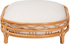 Bencmate Bohemian Rattan Orthopedic Oval Sleeping Platform Novelty Elevated Dog & Cat Bed, Beige, Medium slide 2 of 4