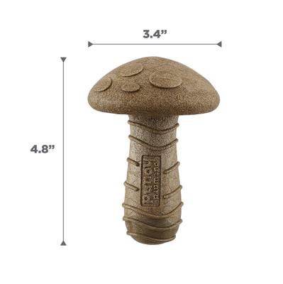 Show full view: Outward Hound Dogwood Mushroom Peanut Butter Scented Tough Dog Chew Toy, Medium slide 6 of 10