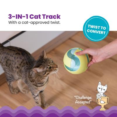 Show full view: Catstages Twist-A-Ball Convertible Cat Toy slide 2 of 9