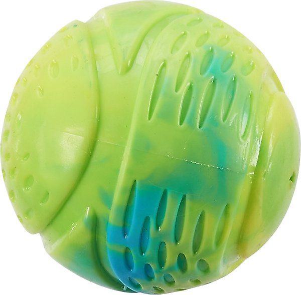 Show full view: Petstages Grunt N Punt Squeaky Tennis Ball Dog Toy, Yellow & Green slide 1 of 10