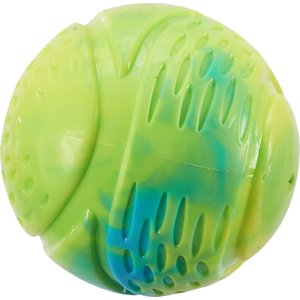 Petstages Grunt N Punt Squeaky Tennis Ball Dog Toy, Yellow & Green