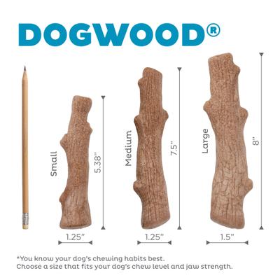 Show full view: Petstages Dogwood BBQ & Natural Flavor Bone Tough Dog Chew Toy, Medium, 2 count slide 6 of 12