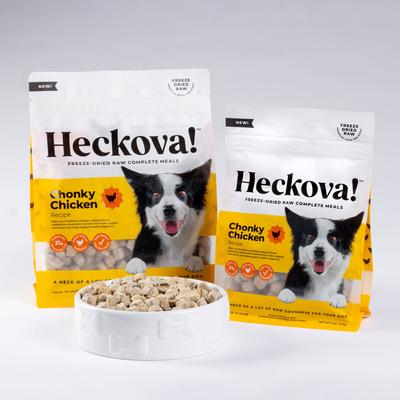 Show full view: Heckova! Chonky Chicken Complete Meal Raw Freeze-Dried Dog Food, 20-oz bag slide 3 of 11