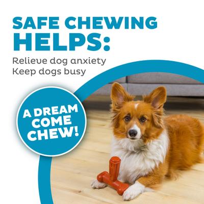 Show full view: Outward Hound Dogwood Hold & Chew Beef Scented Tough Dog Chew Toy, Large slide 5 of 9