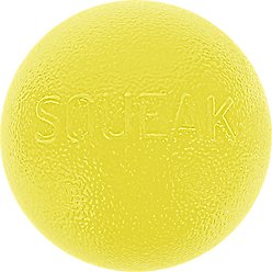 Outward Hound Squeak Ball Dog Toy, Yellow
