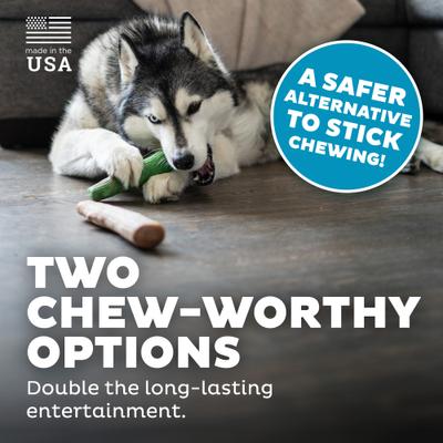 Show full view: Petstages Dogwood Mint Bone Tough Dog Chew Toy, Large, 2 count slide 4 of 12