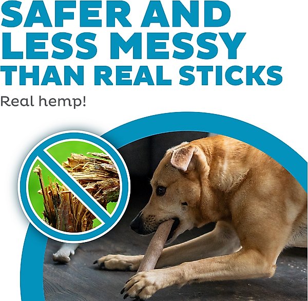 Show full view: Petstages Dogwood Calming Bone Tough Dog Chew Toy, Medium, 2 count slide 2 of 12