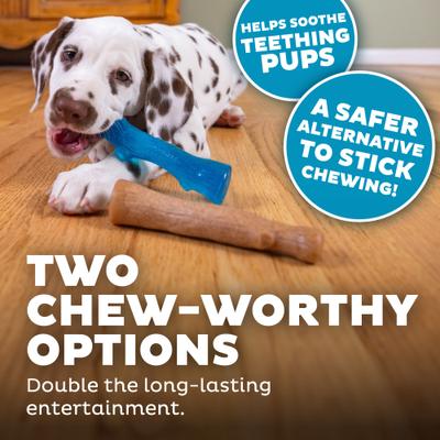 Show full view: Petstages Dogwood Tough Puppy Chew Toy, Small, 2 count slide 5 of 13