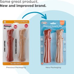 Petstages Dogwood BBQ & Natural Flavor Bone Tough Dog Chew Toy, Medium, 2 count slide 2 of 9