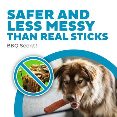 Show full view: Petstages Dogwood BBQ & Natural Flavor Bone Tough Dog Chew Toy, Medium, 2 count slide 2 of 12