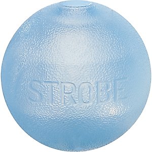 Outward Hound Orbee-Tuff LED Strobe Ball Tough Dog Chew Toy, Blue