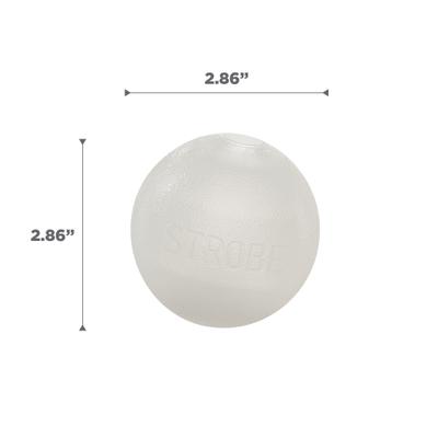 Show full view: Outward Hound Orbee-Tuff LED Strobe Ball Tough Dog Chew Toy, White slide 7 of 11