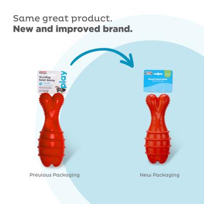 Show full view: Petstages Grunt Fetch Bunny Stick Dog Chew Toy, Red slide 8 of 10