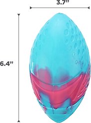 Outward Hound Grunt N Punt Football Dog Toy, Blue & Pink slide 2 of 8