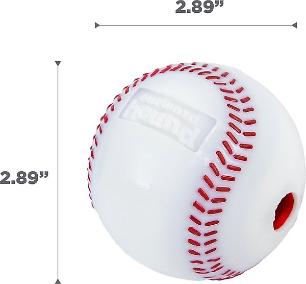 Show full view: Outward Hound Sport Ballz Baseball Treat-Dispensing Fetch Ball Dog Toy slide 7 of 11
