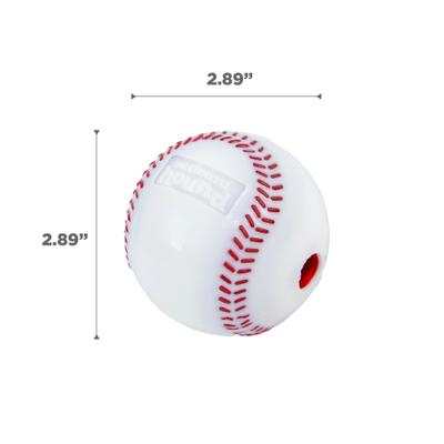 Show full view: Outward Hound Sport Ballz Baseball Treat-Dispensing Fetch Ball Dog Toy slide 7 of 11