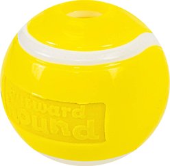 Outward Hound Sport Ballz Tennis Ball Treat-Dispensing Fetch Ball Dog Toy