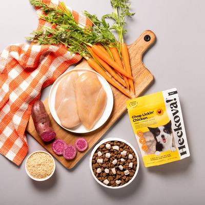 Show full view: Heckova! Chop Lickin' Chicken Raw Freeze-Dried Dog Treats, 4-oz bag slide 5 of 12