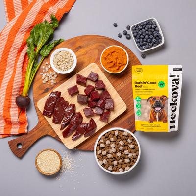 Show full view: Heckova! Barkin' Good Beef Raw Freeze-Dried Dog Treats, 4-oz bag slide 5 of 11
